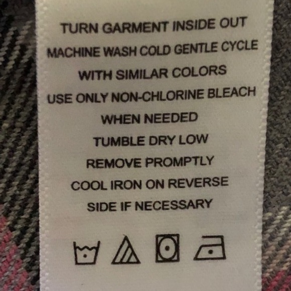 Girl's Youngland Gray & Pink Plaid Dress 5 - Picture 7 of 14